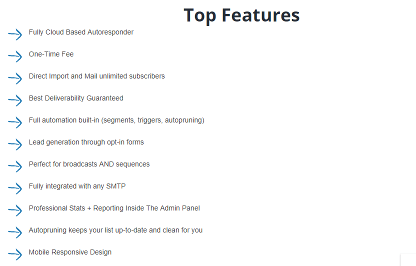 Top Features SendEngine Top Features SendEngine