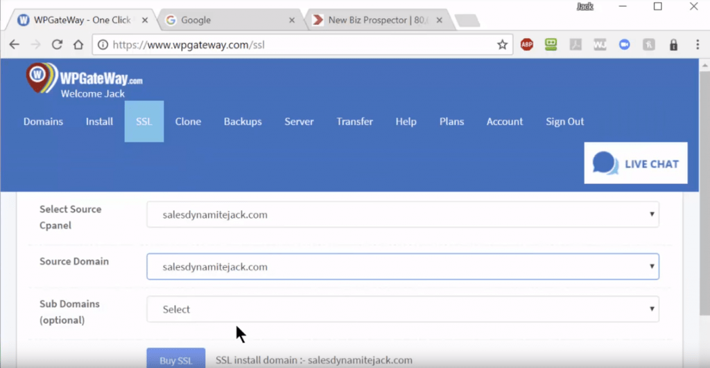 SSL One click instalation SSL One click instalation