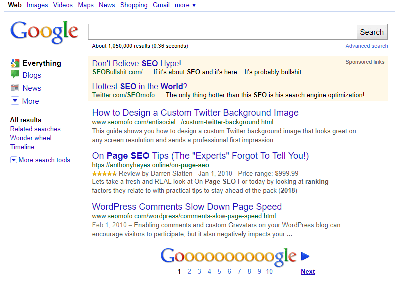 on page seo seomofo screenshot on page seo seomofo screenshot