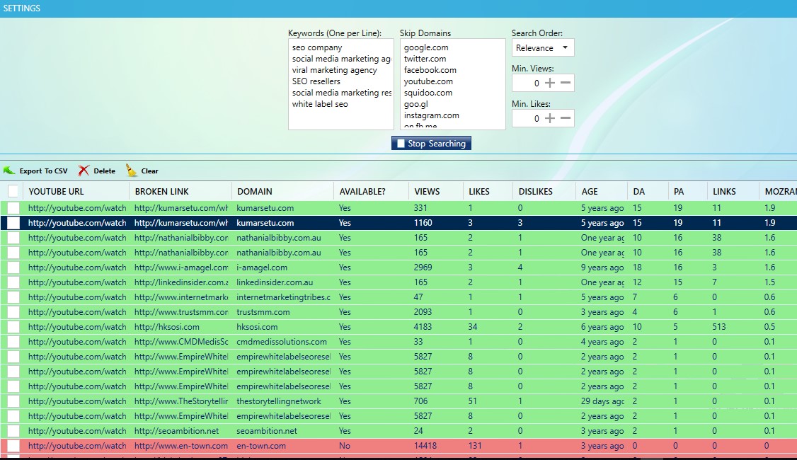 URL finder - expired domain finder from youtube broken links URL finder - expired domain finder fro