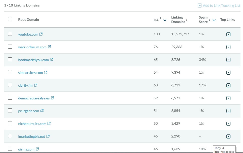 referring domains referring domains